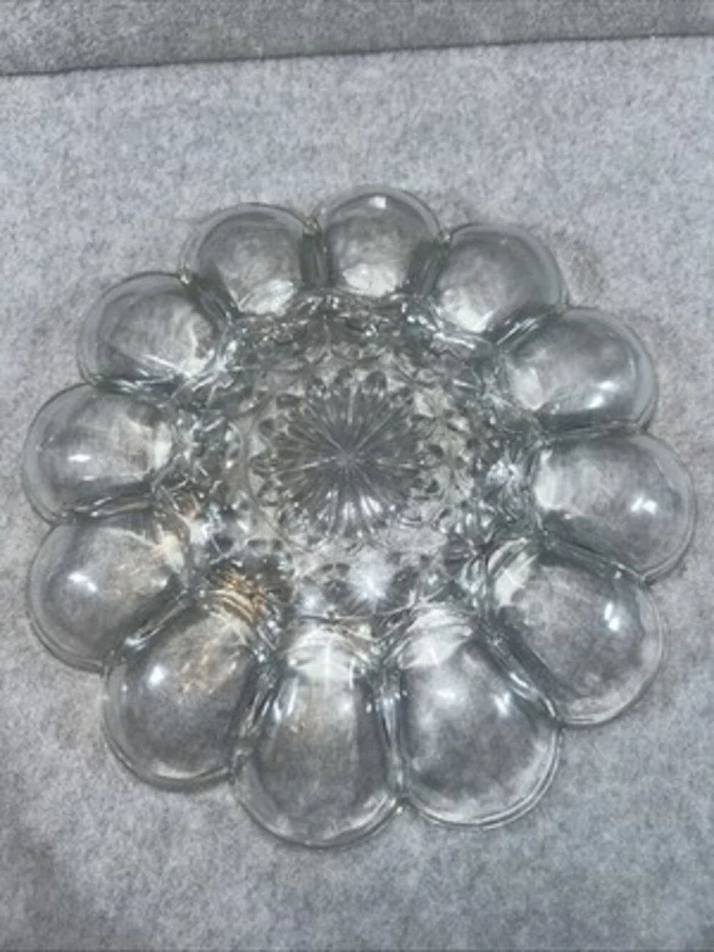 Vintage / Retro Anchor Hocking Deviled Egg Plate / Platter